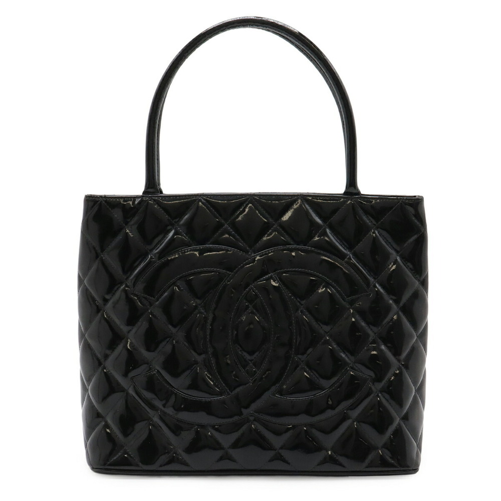 CHANEL Black Leather Logo Shoulder Bag - Picture 2 of 10